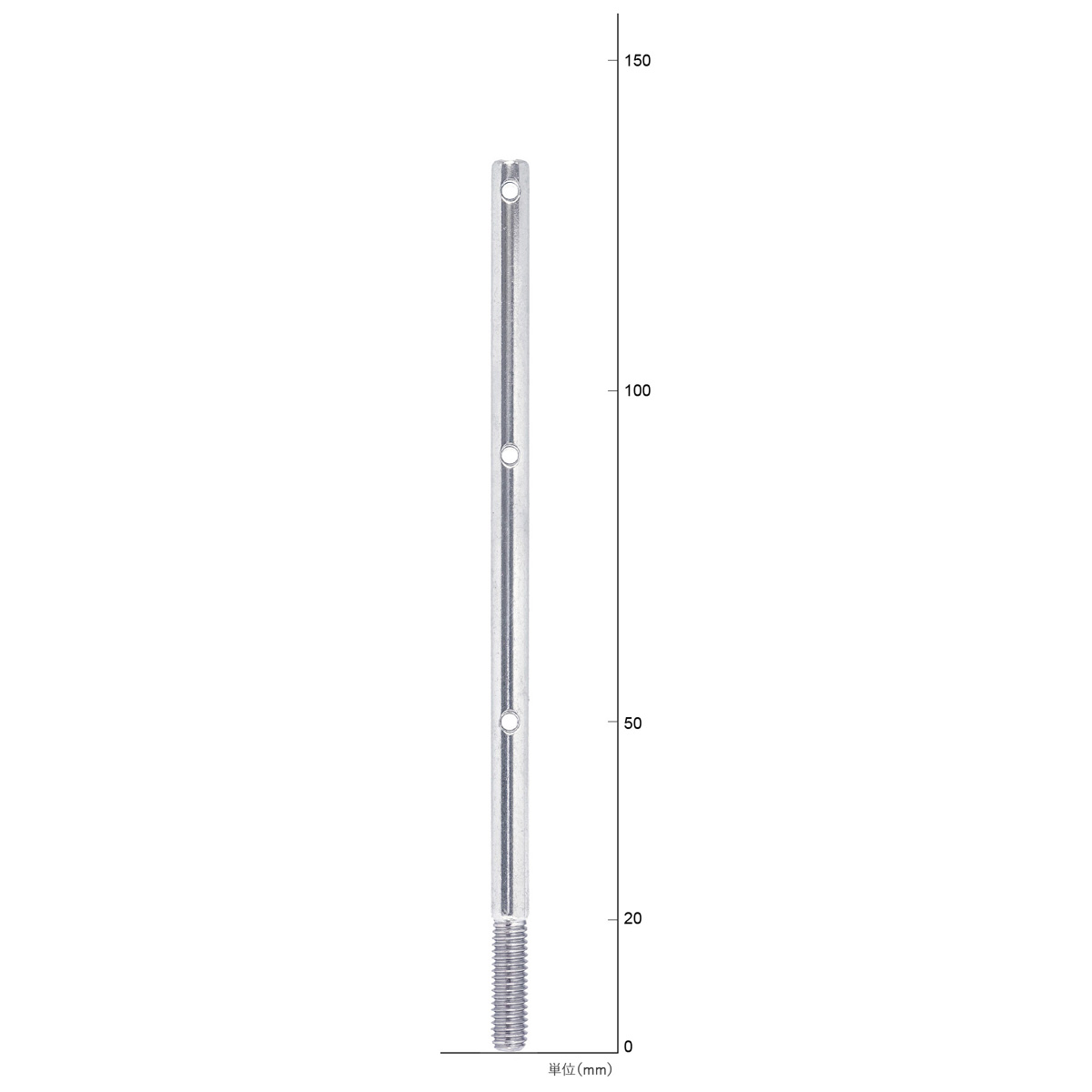 〈Ｉ型ステイ 直線３段式 H136〉